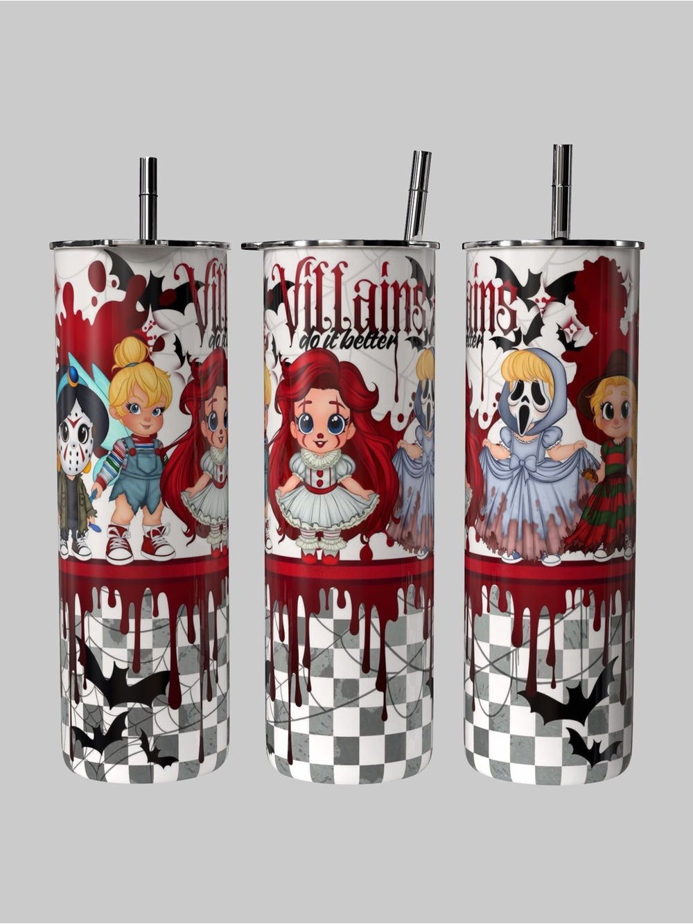 Villains Do It Better Princesses Halloween 20oz Tumbler